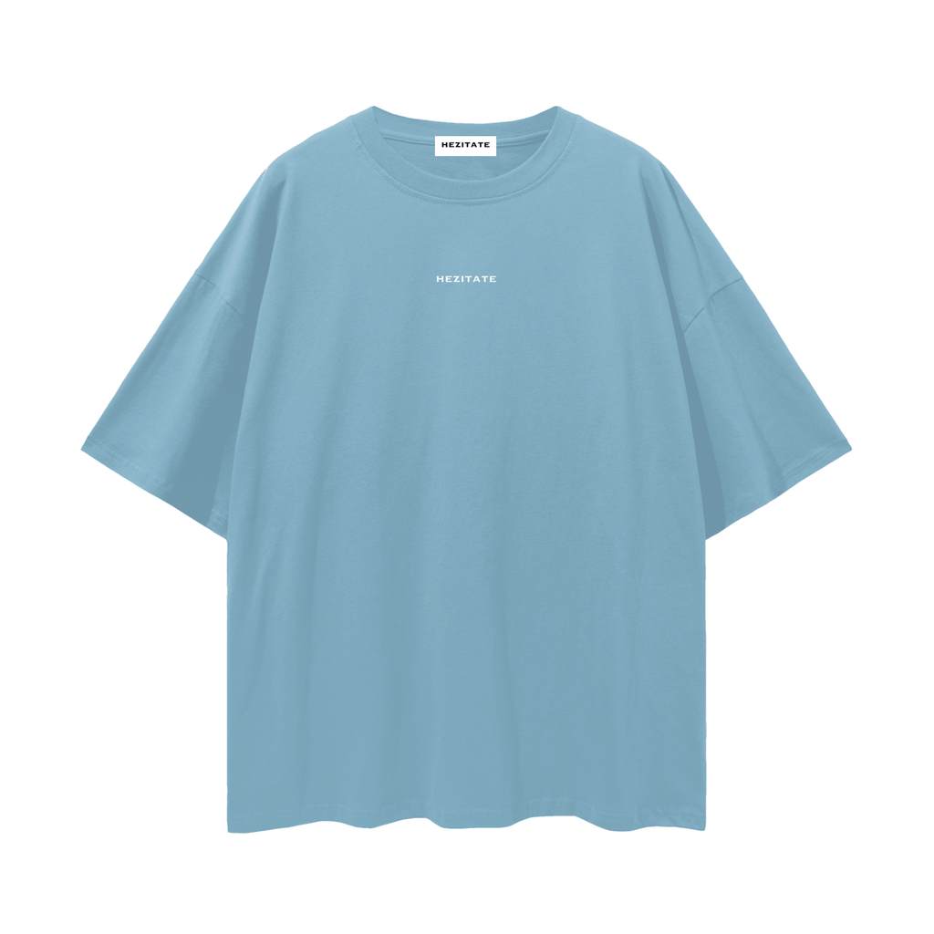 HEZITATE Blue Oversized T-Shirt