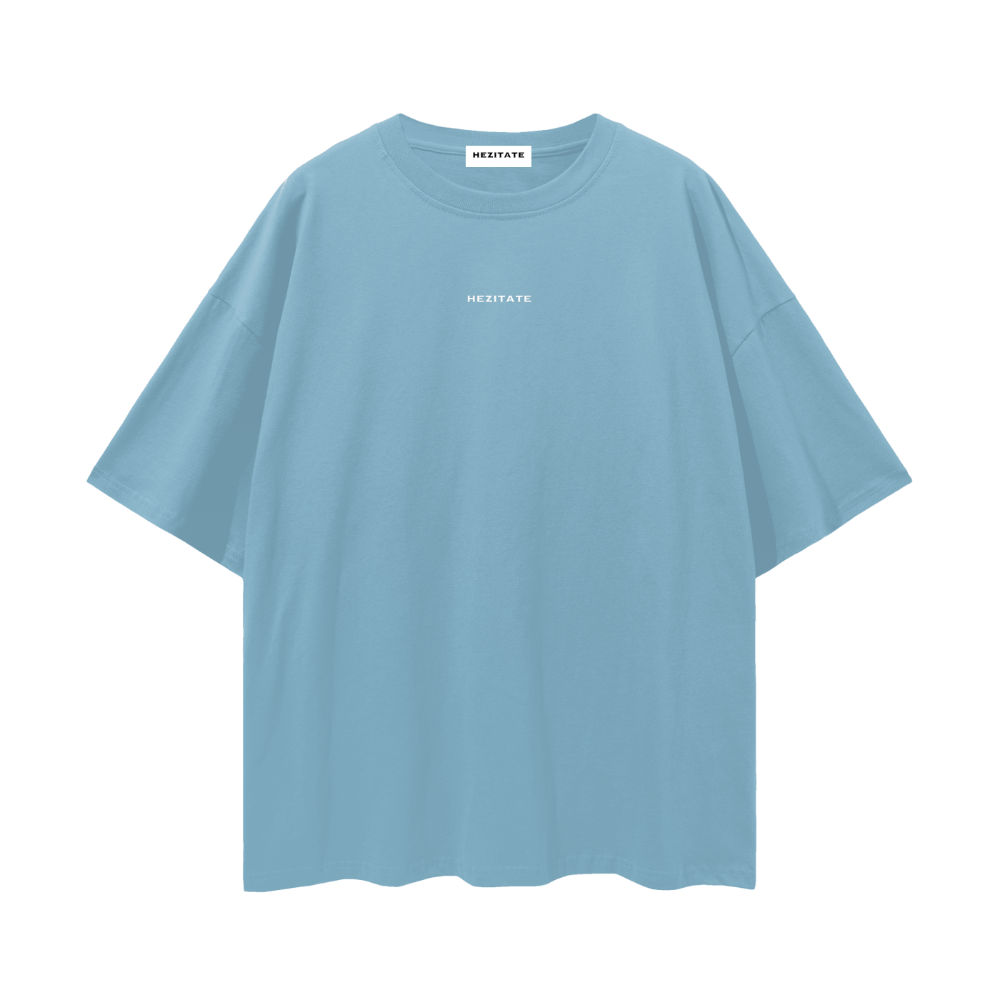 HEZITATE Blue Oversized T-Shirt