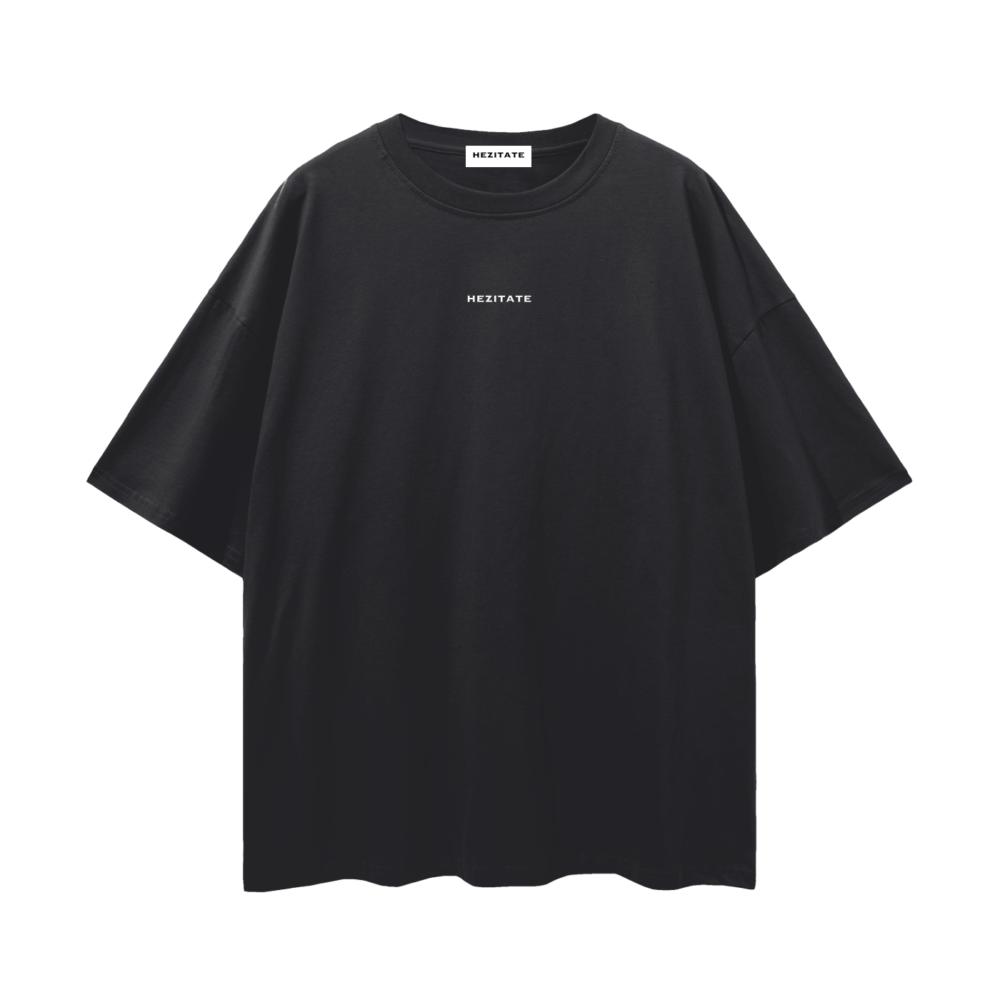 HEZITATE Black Oversized T-Shirt