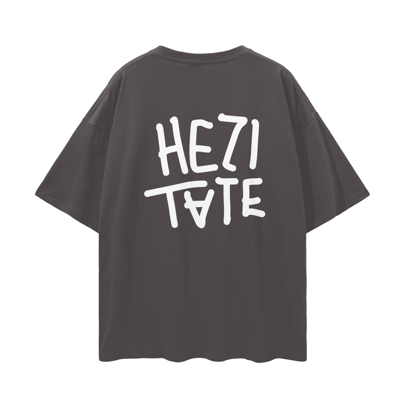 HEZITATE Gray Oversized T-Shirt