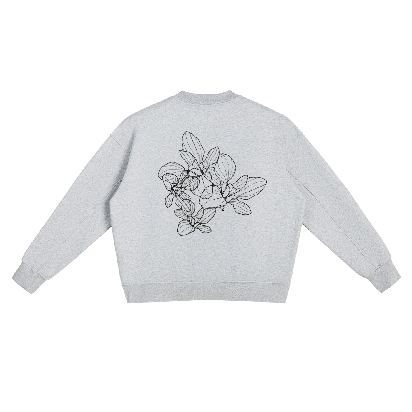 Some ORCHIDS Split Side Crewneck Sweatshirt