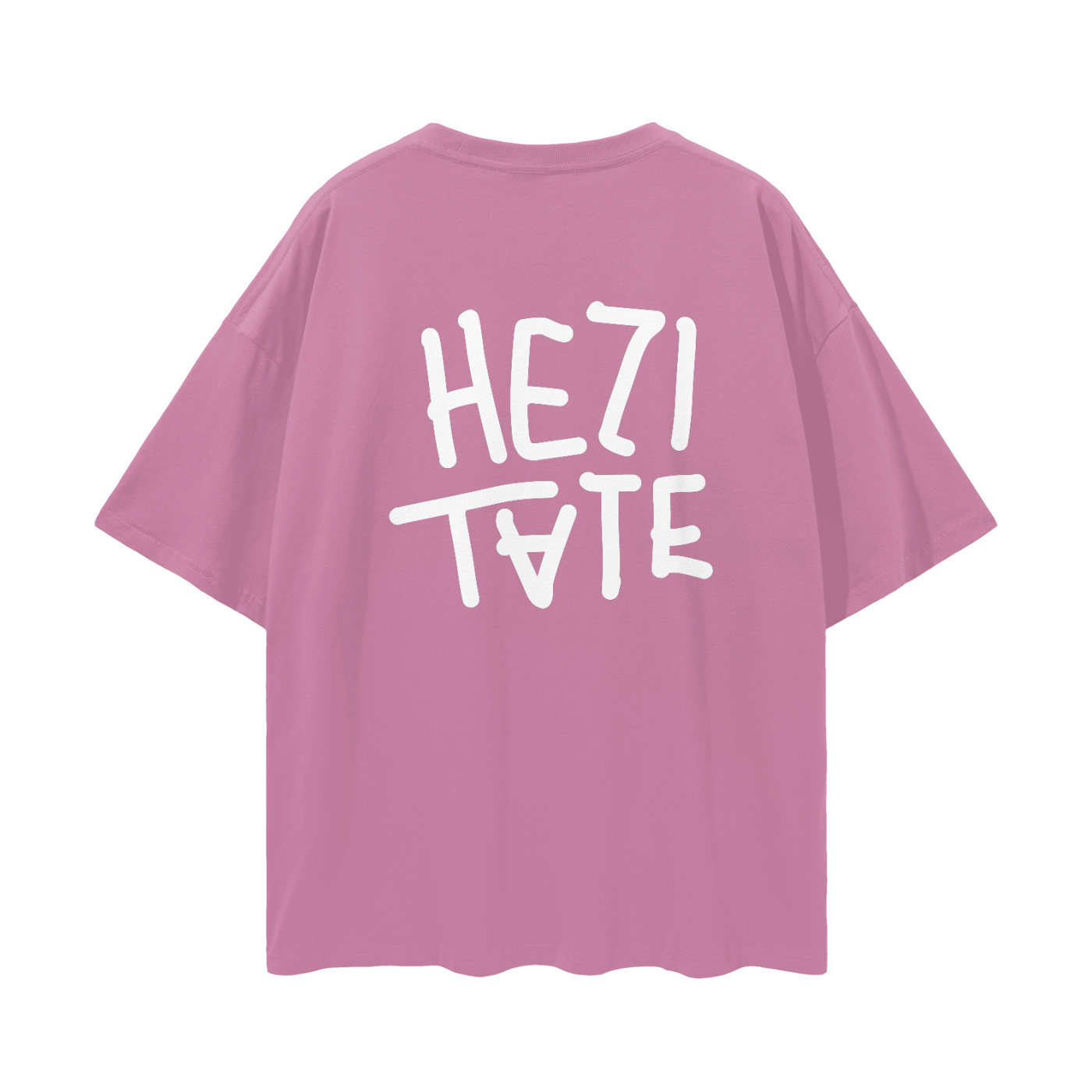HEZITATE Pink Oversized T-Shirt